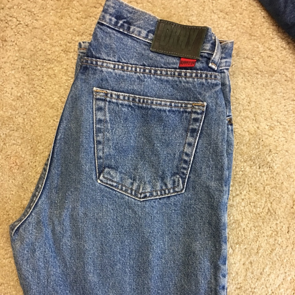 DKNY Women’s Jeans Medium Wash Fade Boot Cut Sz 12